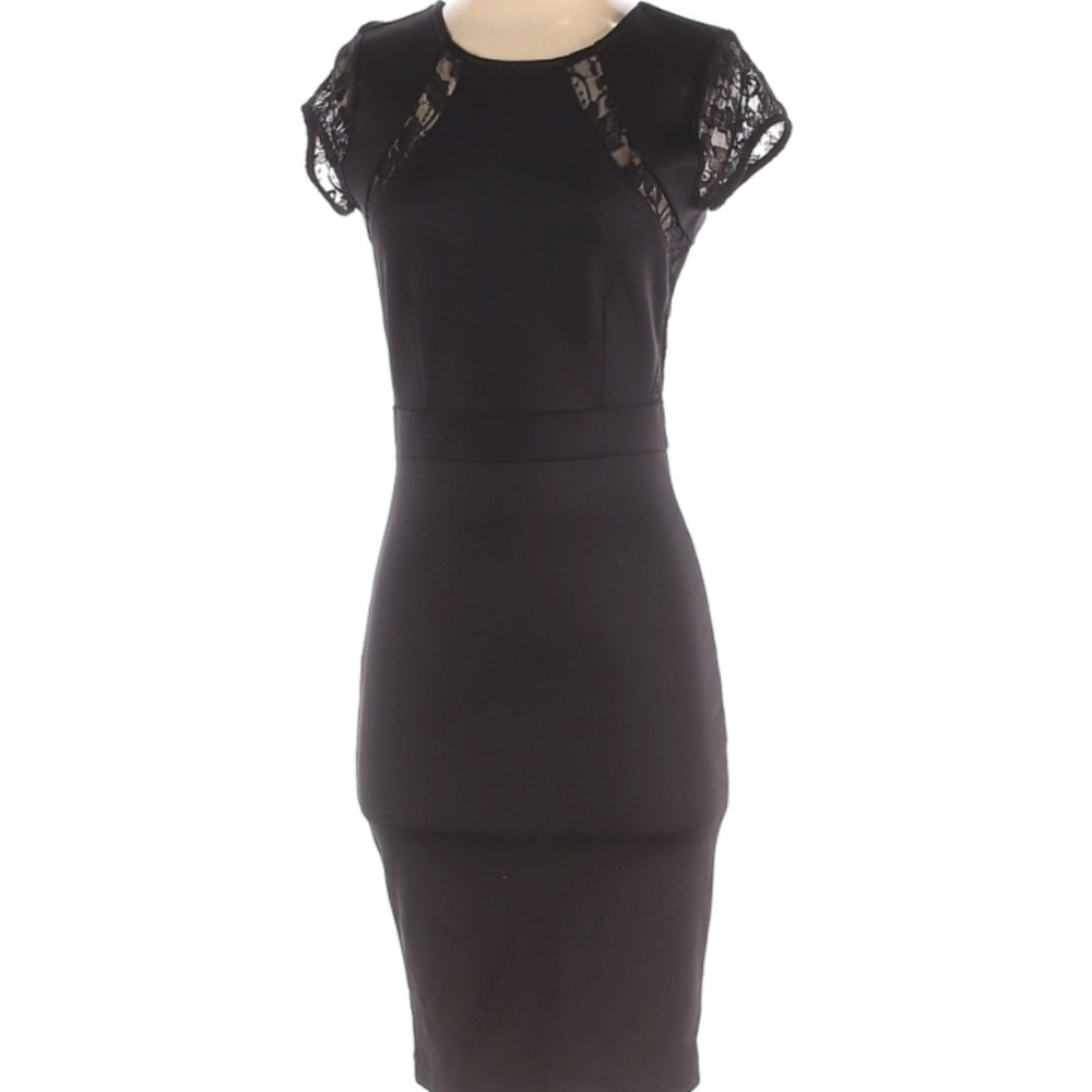 Trixxi Black Lace Cut Out Dress